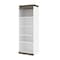 Bestar Orion 30W Shelving Unit, White & Walnut Grey 116160-000017 - alternate 1
